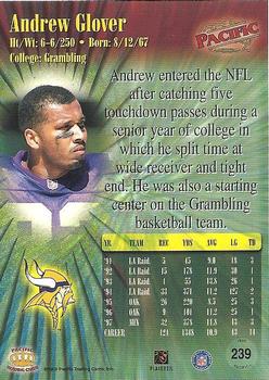 1998 Pacific #239 Andrew Glover Back
