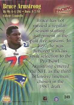 1998 Pacific #249 Bruce Armstrong Back