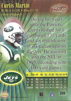 1998 Pacific #299 Curtis Martin Back