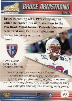 1998 Pacific Aurora #98 Bruce Armstrong Back