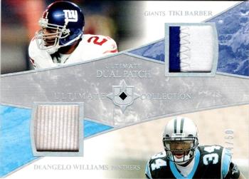 2006 Upper Deck Ultimate Collection - Jerseys Dual Patch #UD-TD Tiki Barber / DeAngelo Williams Front