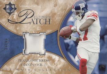 2006 Upper Deck Ultimate Collection - Jerseys Patches Silver #UL-PB Plaxico Burress Front