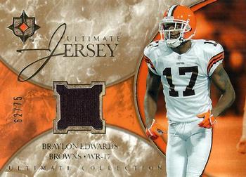 2006 Upper Deck Ultimate Collection - Jerseys Silver #UL-BE Braylon Edwards Front