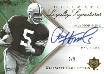 2006 Upper Deck Ultimate Collection - Loyalty Signatures #ULS-PH Paul Hornung Front