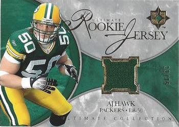 2006 Upper Deck Ultimate Collection - Rookie Jerseys #UR-AH A.J. Hawk Front