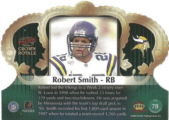 1998 Pacific Crown Royale #78 Robert Smith Back
