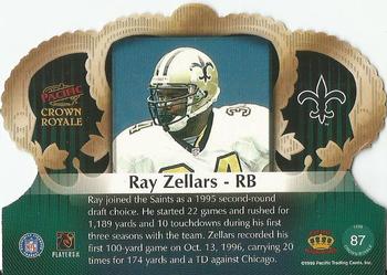 1998 Pacific Crown Royale #87 Ray Zellars Back