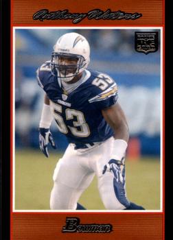 2007 Bowman - Orange #249 Anthony Waters Front