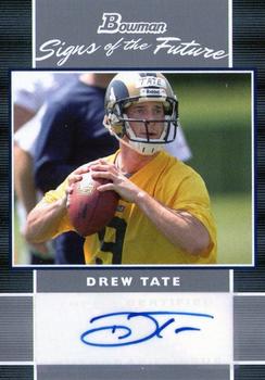 2007 Bowman - Signs of the Future #SF-DT Drew Tate Front