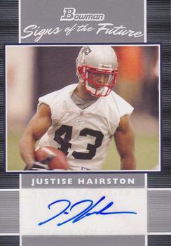 2007 Bowman - Signs of the Future #SF-JHA Justise Hairston Front
