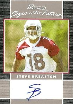 2007 Bowman - Signs of the Future #SF-SB Steve Breaston Front