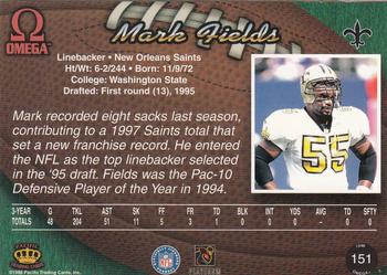 1998 Pacific Omega #151 Mark Fields Back