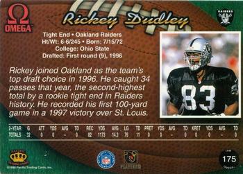 1998 Pacific Omega #175 Rickey Dudley Back