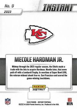 2023 Panini Instant Kansas City Chiefs Super Bowl LVIII Champions #9 Mecole Hardman Jr. Back
