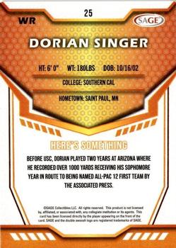 2024 SAGE HIT - Red #25 Dorian Singer Back
