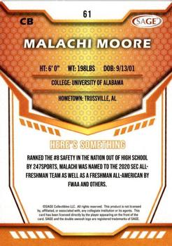2024 SAGE HIT - Red #61 Malachi Moore Back