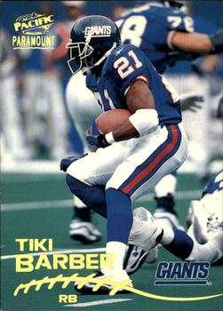 1998 Pacific Paramount #152 Tiki Barber Front