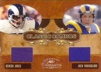 2007 Donruss Classics - Classic Combos Jerseys #CC-1 Deacon Jones / Jack Youngblood Front