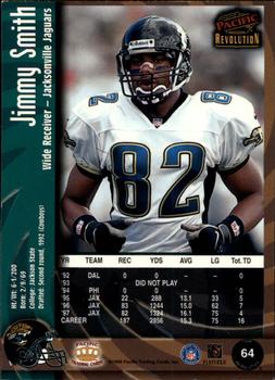 1998 Pacific Revolution #64 Jimmy Smith Back