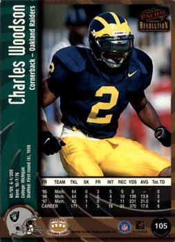 1998 Pacific Revolution #105 Charles Woodson Back