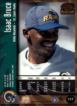 1998 Pacific Revolution #117 Isaac Bruce Back