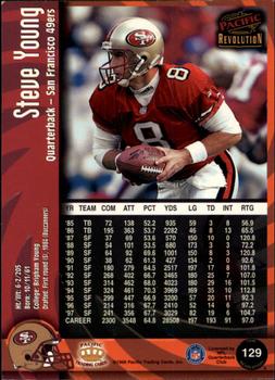 1998 Pacific Revolution #129 Steve Young Back