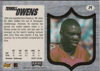 1998 Playoff Absolute SSD Hobby #29 Terrell Owens Back
