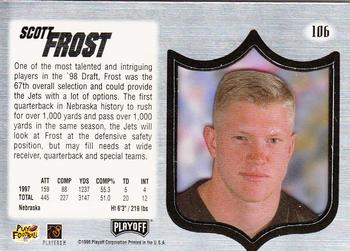 1998 Playoff Absolute SSD Hobby #106 Scott Frost Back