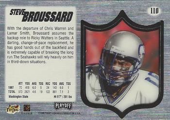 1998 Playoff Absolute SSD Hobby #110 Steve Broussard Back