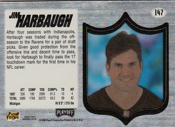 1998 Playoff Absolute SSD Hobby #147 Jim Harbaugh Back