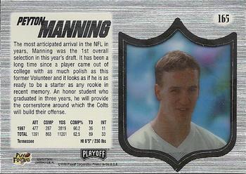 1998 Playoff Absolute SSD Hobby #165 Peyton Manning Back