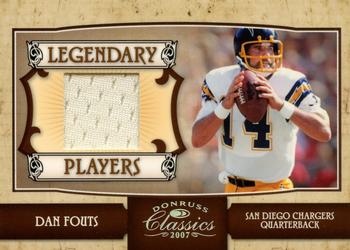 2007 Donruss Classics - Legendary Players Jerseys #LP-5 Dan Fouts Front