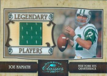 2007 Donruss Classics - Legendary Players Jerseys #LP-11 Joe Namath Front