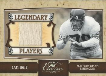 2007 Donruss Classics - Legendary Players Jerseys #LP-23 Sam Huff Front