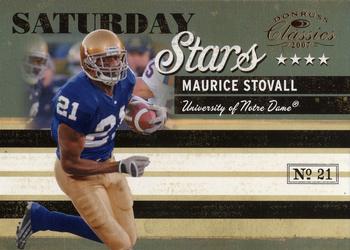2007 Donruss Classics - Saturday Stars Bronze #SS-11 Maurice Stovall Front