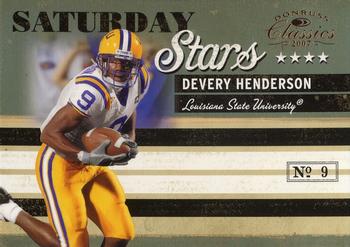2007 Donruss Classics - Saturday Stars Bronze #SS-16 Devery Henderson Front