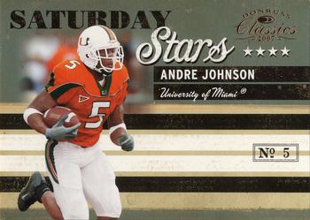 2007 Donruss Classics - Saturday Stars Bronze #SS-17 Andre Johnson Front