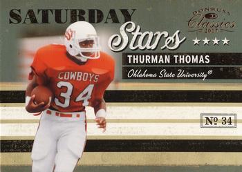 2007 Donruss Classics - Saturday Stars Bronze #SS-21 Thurman Thomas Front