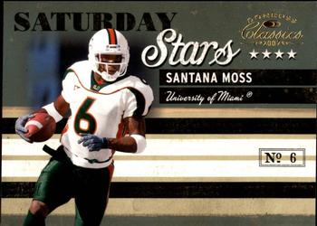 2007 Donruss Classics - Saturday Stars Gold #SS-18 Santana Moss Front