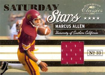 2007 Donruss Classics - Saturday Stars Jerseys #SS-25 Marcus Allen Front