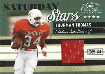 2007 Donruss Classics - Saturday Stars Jerseys #SS-21 Thurman Thomas Front