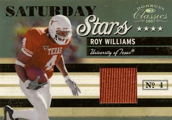 2007 Donruss Classics - Saturday Stars Jerseys #SS-24 Roy Williams Front