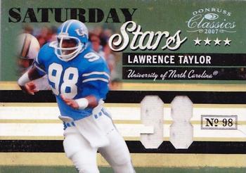 2007 Donruss Classics - Saturday Stars Jerseys Jersey Numbers #SS-20 Lawrence Taylor Front