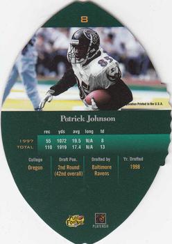 1998 Playoff Contenders - Leather #8 Pat Johnson Back