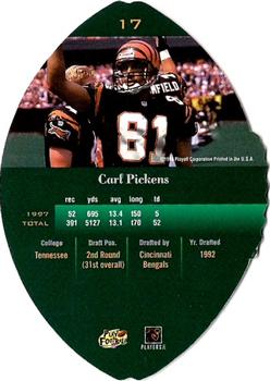 1998 Playoff Contenders - Leather #17 Carl Pickens Back