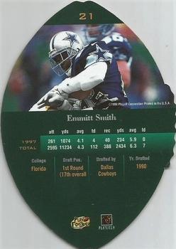 1998 Playoff Contenders - Leather #21 Emmitt Smith Back