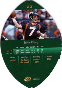 1998 Playoff Contenders - Leather #23 John Elway Back