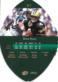 1998 Playoff Contenders - Leather #31 Brett Favre Back