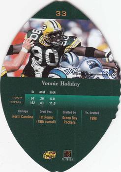 1998 Playoff Contenders - Leather #33 Vonnie Holliday Back