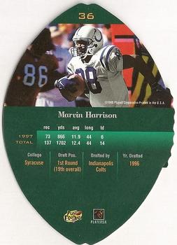 1998 Playoff Contenders - Leather #36 Marvin Harrison Back
